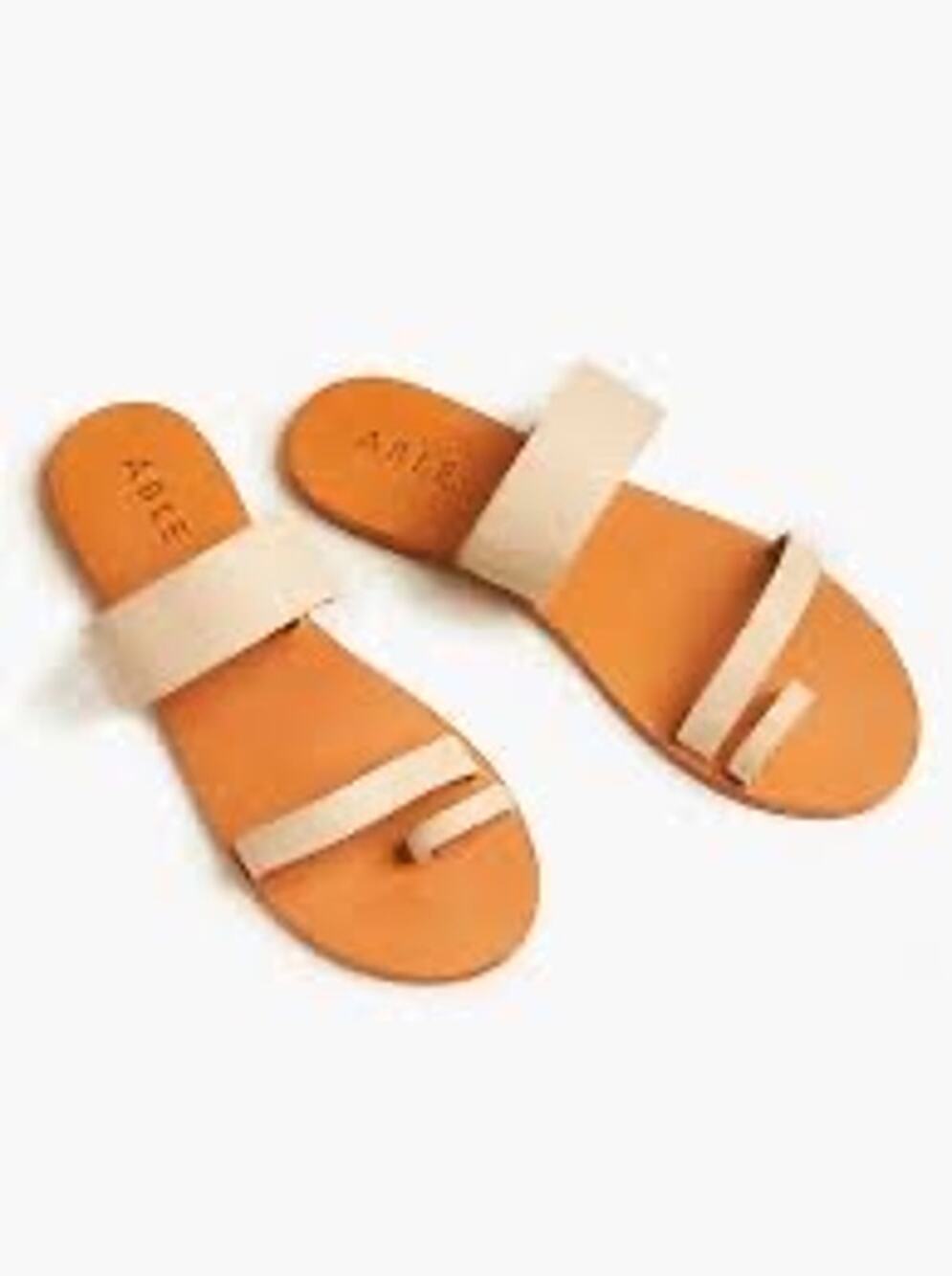 Able Margarete Slide Sandals In Bone